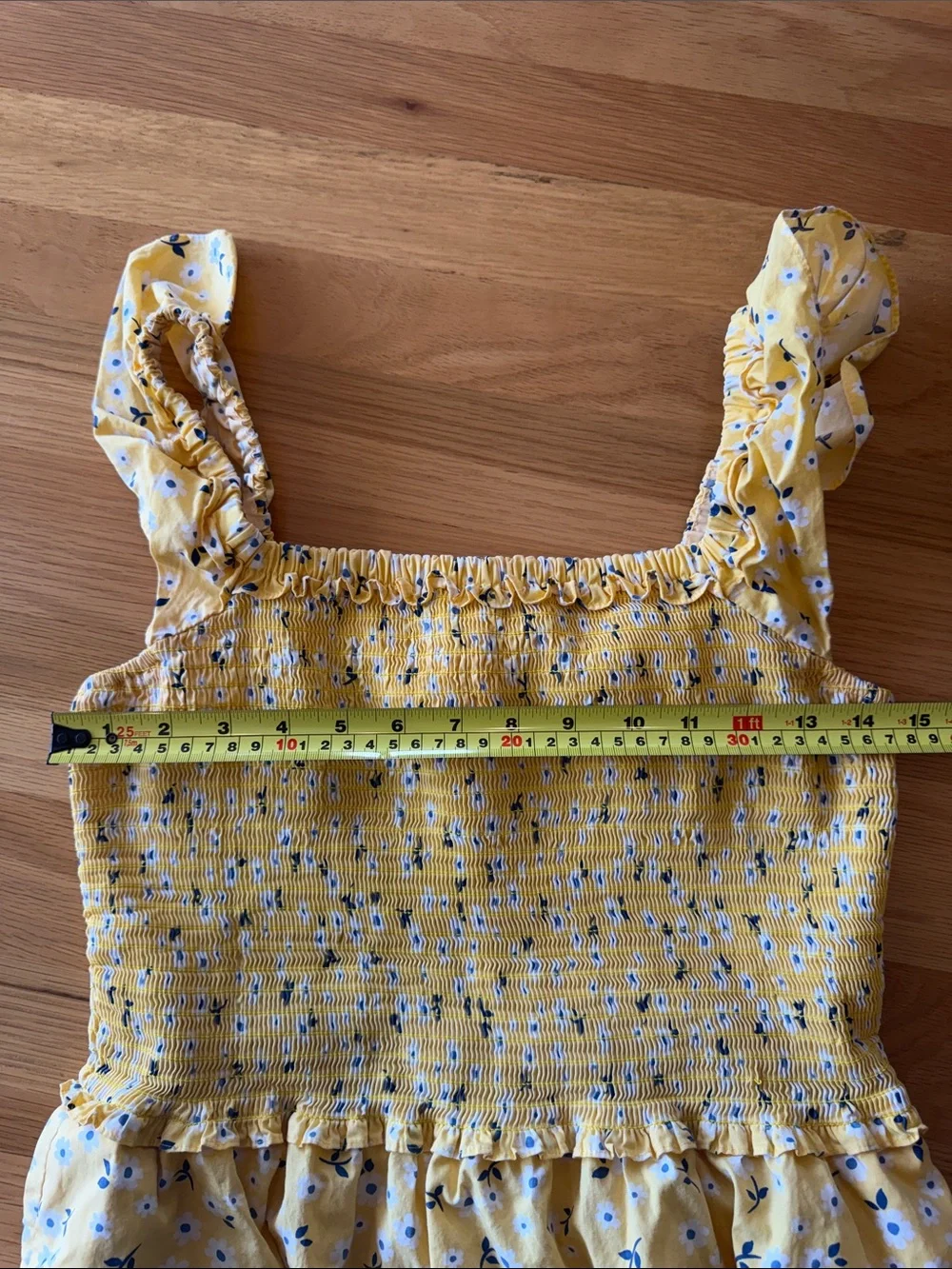 Kate Spade Fleurette Toss Voile Smocked Dress - Medium